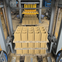 KAIQIAN QT4-15D Machine Automatique Complète pour Fabriquer des Briques en Ciment ou Argile Usine en Afrique du Sud