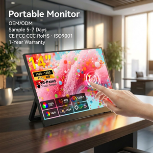 Moniteur portable pour ordinateur portable Full HD IPS avec support réglable VESA Type-C, deuxième écran, voyage, affaires, bureau - Product Image 1