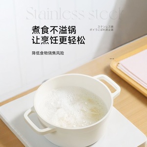 Couvercle de casserole anti-débordement en acier inoxydable pour la cuisson de soupes de nouilles, matériau 304, facile à nettoyer - Product Image 5