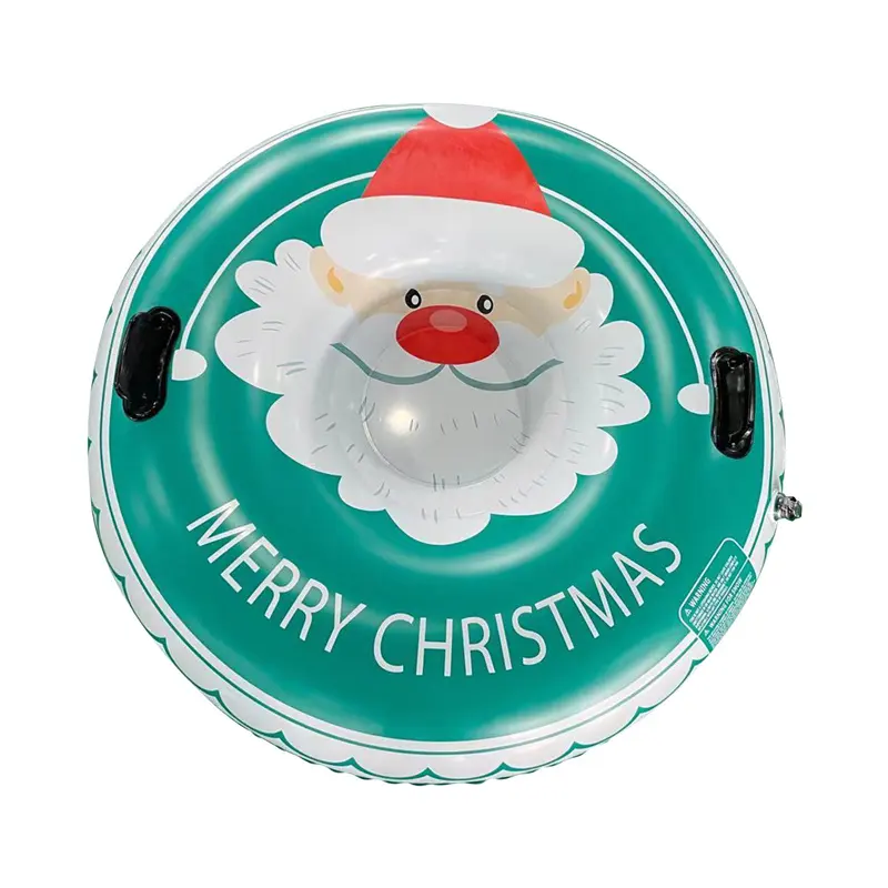 Ngoài Trời Tuyết Ống Inflatable Xe Trượt Tuyết Giáng Sinh Tuyết Ống Santa Claus In Nhiệm Vụ Nặng Nề Cứng Dưới Tuyết Ống Cho Mùa Đông