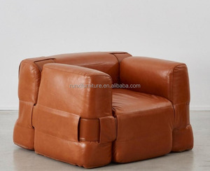 Bolso suave de diseño simple nórdico, sofá de sala de estar perezoso de cuero, sillón creativo 932 MB1 QUARTET - Product Image 2