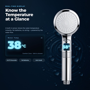 Cabezal de Ducha de Alta Presión con Pantalla LED de Temperatura, Ducha de Mano con Filtro Integrado - Product Image 6