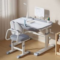 Bureau d'étude réglable en hauteur avec étagère intégrée pour enfants (garçons et filles) – Vente chaude – Directement du fournisseur d'usine