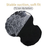 Clavier tapis de souris clavier mémoire tapis de souris ensemble conque vue sur la mer bord de mer repose-poignet ergonomique dessin animé soutien coussin pour bureau
