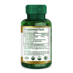 <span class=keywords><strong>Ginkgo</strong></span> <span class=keywords><strong>Biloba</strong></span> cho hỗ trợ sức khỏe chức năng não lưu thông chiết xuất bổ sung thảo mộc hữu cơ <span class=keywords><strong>Ginkgo</strong></span> <span class=keywords><strong>Biloba</strong></span> 120mg Viên nang - Product Image 2