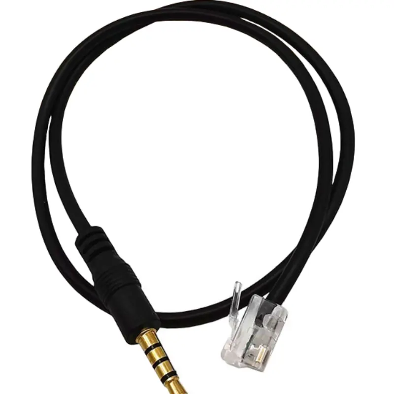 DEM ODM UTP Cable Network Cable RJ45 RJ11 CAT6 6P6C 4P4C To Male 3.5mm Audio Plug Headset Adapter Cable