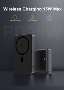 Venta al por mayor de fábrica ROHS Qi2 5000mAh Banco de energí<span class=keywords><strong>a</strong></span> magnética Cargador inalámbrico Uso al aire libre para iPhone y auriculares - Product Image 5