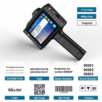Imprimante jet d'encre portable Willita 12,7 mm 600 DPI séchage rapide pour date d'expiration, numéro de lot, code QR, logo – Pistolet de codage portable pour sacs et bouteilles