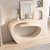 Table console moderne de luxe en métal, meuble d'appoint élégant pour l'entrée de la maison ou de l'hôtel, décoration élégante pour le salon