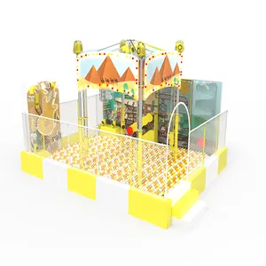 Área de juego suave para niños, piscina de pelotas comercial, patio interior