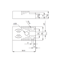 Exin — capteur plat de proximité, 5mm, économie d'espace, effet hall, commutateur de proximité inductif sans contact, boîtier en plastique