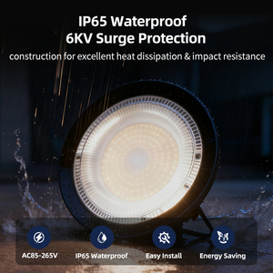 Ngành công nghiệp 6500K UFO Highbay phản xạ nhôm 100W 150W 200W 300W IP65 không thấm nước cao bay ánh sáng lịch thi đấu - Product Image 4