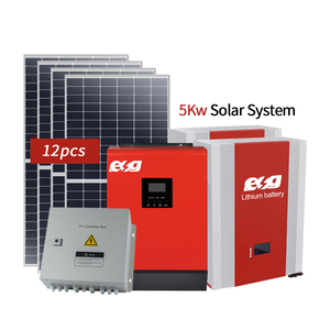 Sistema di Energia Solare Off-<span class=keywords><strong>Grid</strong></span> ESG con Batteria al Litio da 1KW 3kw 5kw 8kw 10kw 5kwh 10kwh e Inverter MPPT - Product Image 5