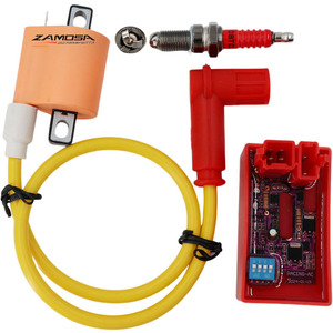 Jeu de bouchons de bougie d'allumage <span class=keywords><strong>CDI</strong></span> <span class=keywords><strong>Racing</strong></span> Coil 50cc 70cc 90cc 110cc 125cc 140cc 150cc 160cc D8TC pour ATV Quad Pit Buggy <span class=keywords><strong>Dirt</strong></span> <span class=keywords><strong>Bike</strong></span> - Product Image 6