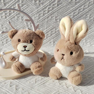 Portachiavi personalizzato in peluche con tecnica di coniglio giocattolo in cotone PP con camicia personalizzata-dalla scatola cieca del produttore - Product Image 5