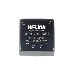 Convertisseur DC-DC Hi-Link, module d'alimentation isolé à faible puissance, non régulé, 24V vers 12V 5W SIP HLK-VRB2412YMD-5WR3 - Product Image 1