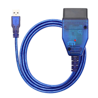 Conector OBD, Adaptador OBD para Herramienta de Escaneo VAG KKL para VAG409 con Chip FTDI FT232RL/9241A PCB Rojo para Vag 409 Kkl OBD 2 USB Int