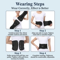 Ceinture de soutien lombaire réglable à cordon de serrage pour stabiliser la colonne vertébrale et soulager les tensions lombaires lors des squats, de la musculation et de l'entraînement physique