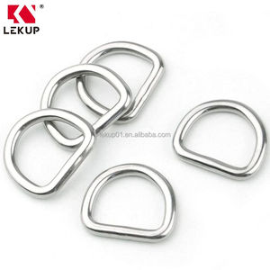 อุปกรณ์เสริมสำหรับกระเป๋าอุปกรณ์รอกและรอกป่าน  ห่วงโลหะเชื่อมแบบ D ขนาด 8*50 มม.  งานหนัก  ทำจากสแตนเลส 316 สำหรับปลอกคอสุนัข สายรัด และสายสะพาย - Product Image 2