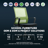 Chaise de bureau ergonomique de qualité professionnelle, dossier en maille vert lime, base à cinq étoiles, roulettes doubles, dossier haut, pivotante