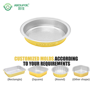 Hình chữ nhật vuông nhôm lá thực phẩm container lá Hộp thực phẩm khay nhiệt niêm phong thực phẩm khay Gói máy - Product Image 2