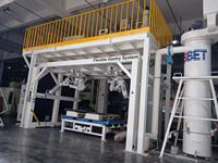 Station de découpe industrielle au jet d'eau Robot 6 axes monté au sol Table de travail ouverte fixe pour le traitement de l'intérieur de l'industrie automobile
