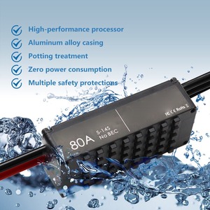 Controlador de Velocidad Electrónico (ESC) sin Sensor, Impermeable, de Alta Corriente, 5-14S 80A, para Tabla de Surf Eléctrica Efoil - Product Image 2