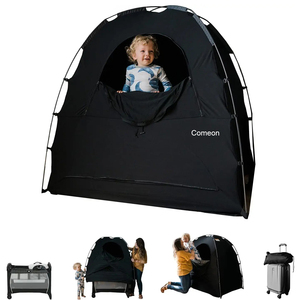 Tenda sensoriale per bambini tenda oscurante baldacchino copertura per culla confezione n gioca portatile Baby Privacy Pod copertura per culla oscurante tenda oscurante sensoriale