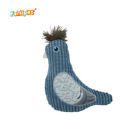 Famipet Fabricant, Vente en gros personnalisée, Nouveau jouet couineur pour chien en peluche douce, design oiseaux, avec effet froissé et son couineur