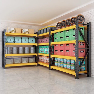 Supports de stockage industriels robustes et légers pour ateliers Nouveaux supports d'entrepôt en acier résistant à la corrosion Étagères empilables - Product Image 2