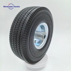 NS China Venta al por Mayor de Ruedas de Espuma de PU Sólida Antipinchazos de Alta Calidad de 10 Pulgadas <span class=keywords><strong>3.50</strong></span>-4 para Carretillas de Jardín, Carros de Mano y Carretillas - Product Image 1