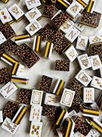 En stock – Nouveau jeu de Mahjong de luxe moderne avec impression intérieure Léopard, 4 couches, en acrylique et caoutchouc naturel, durable et écologique, pour 4 joueurs