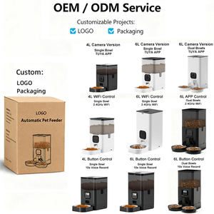 OEM Çift Hazneli 6L Otomatik Köpek Mama Kabı Kameralı Evcil Hayvan Mama Kabı Ses Kaydı Gece Görüşlü Akıllı Evcil Hayvan Besleyici Kameralı Tuya - Product Image 5