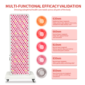 Panel Terapi Cahaya Merah REDSKY OEM/ODM 5 Panjang Gelombang Pulse Timer Salon SPA Perangkat Terapi Cahaya LED 1500W - Product Image 2