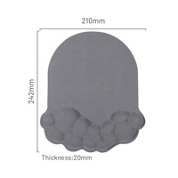 Tapis de souris ergonomique en mousse à mémoire de forme avec repose-poignet en gel, base antidérapante, personnalisable pour le jeu, le bureau et la maison