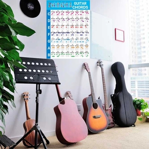 Tabla de Acordes de Guitarra en Dos Tamaños Opcionales, Resistente al Agua, Ayuda para el Aprendizaje, Decoración de Pared para Estudiantes de Guitarra - Product Image 6