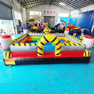 Commercial grade outdoor events kids gladiator joust arena <b>inflatable</b> meltdown wipeout <b>games</b> - Product Image 3