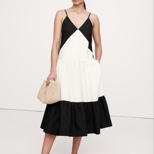 Nuevo Vestido de Verano para Mujer, Estilo Moderno con Tirantes Finos, Vestido Midi Vintage de Lino - Product Image 1