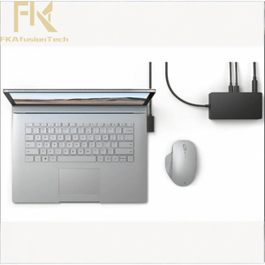 Estación de acoplamiento 7 en 1 de aluminio multifunción para superficie USB tipo C Hub Ethernet para carga 4K 65W para <span class=keywords><strong>Microsoft</strong></span> <span class=keywords><strong>Surface</strong></span> - Product Image 5