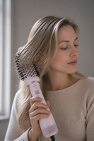 Brosse sèche-cheveux professionnelle de haute qualité, outil de coiffage en une seule étape, chauffage rapide, lissage et séchage des cheveux, brosse à air chaud