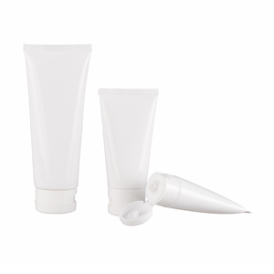 Empty cosmetic plastic tube packaging 10ml 30ml 50ml 100ml 120ml white squeeze soft BB cream plastic tubes for facial cleanser