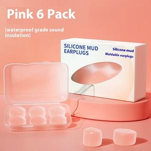 6 Paires de Bouchons d'Oreilles en Silicone pour Dormir, Réduction du Bruit, Lavables, Imperméables, Souples, Réutilisables, Protection Auditive, Bouchons d'Oreilles Silencieux pour Dormir - Product Image 6