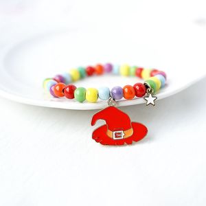 Pulsera de cuentas con dijes de Halloween, estilo chic y punk, con motivos de calabaza, fantasma, murciélagos y muerte, para fiestas infantiles - Product Image 5