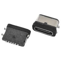 Conector de Carga Micro USB Tipo C a Tipo C Hembra/Macho, Impermeable, Mini, con Carcasa Metálica, 6 Pines