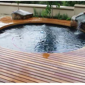 Suelo de madera conservante <span class=keywords><strong>Merbau</strong></span> indonesio resistente a las curvas, tiras de madera para exteriores, tablones de madera maciza, pisos de cubierta de piscina - Product Image 6