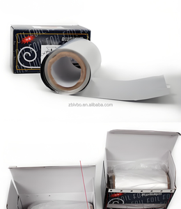 Nhà Máy xuất xứ 8011 nhôm làm tóc lá bền Beauty Salon mềm Silicone chống nước duy nhất hai mặt nổi CuộN - Product Image 3