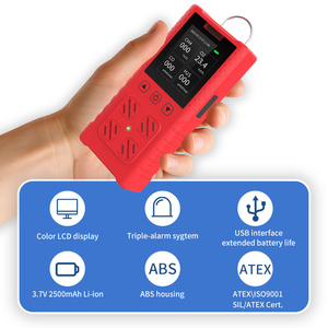 เครื่องตรวจจับก๊าซแบบพกพา LEL O2 CO IPA 4 in 1 สำหรับโรงงานยา ไอโซโพรพิลแอลกอฮอล์ <span class=keywords><strong>C3H8O</strong></span> H2S เครื่องตรวจจับก๊าซไวไฟ - Product Image 2