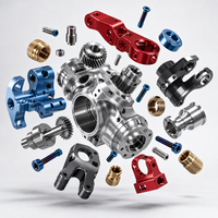 Pièces métalliques usinées CNC de haute précision OEM, usinage 5 axes, aluminium, acier inoxydable, tournage, fraisage, fabrication de composants mécaniques