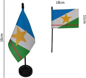 Bandiera da Tavolo in Poliestere Stampata Digitalmente Marca Cais Laser Niuxiang, Resistente, Bandierina dello Stato del <span class=keywords><strong>Brasile</strong></span>, Hunan per Fiere - Product Image 4