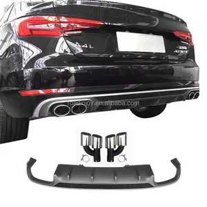 Auto Parts S4 B9 Carbon Fiber Rear diffuser For a4 B9 Body Kit Honeycomb Style 2017-2019